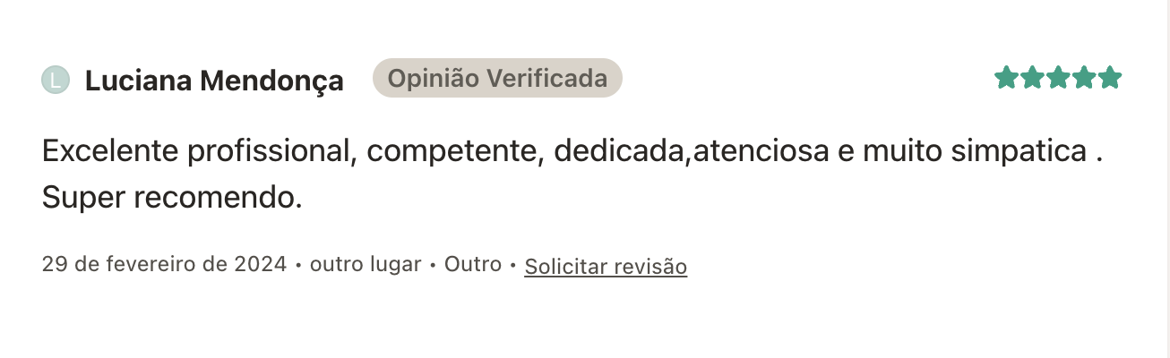 Depoimento de paciente da Dra. Claudia Marcucci