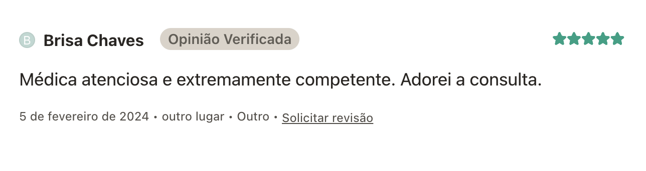 Depoimento de paciente da Dra. Claudia Marcucci